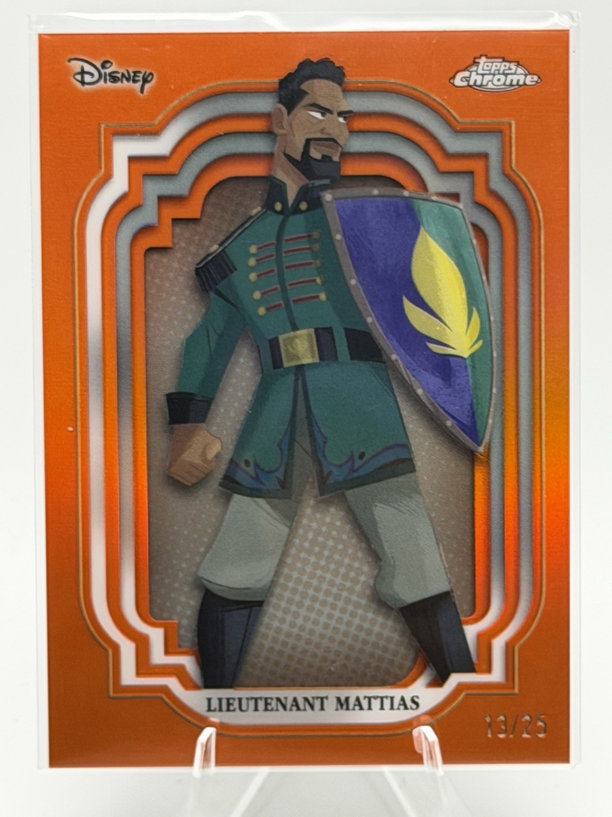 2024 Topps Chrome Disney Lieutenant Mattias Orange Refractor /25