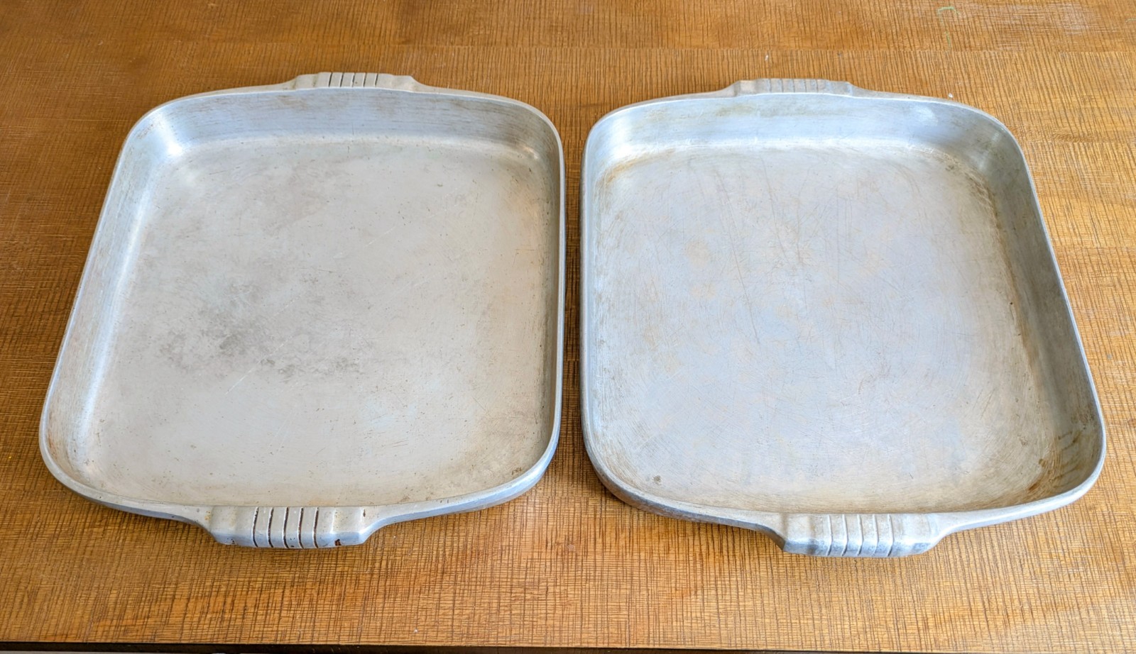 *LOT OF 2* Vtg Wagner Ware Sydney O Magnalite Square Roast and Bake Pan 4007-M *LOT OF 2* Vtg Wagner Ware Sydney O Magnalite Square Roast and Bake Pan 4007-M