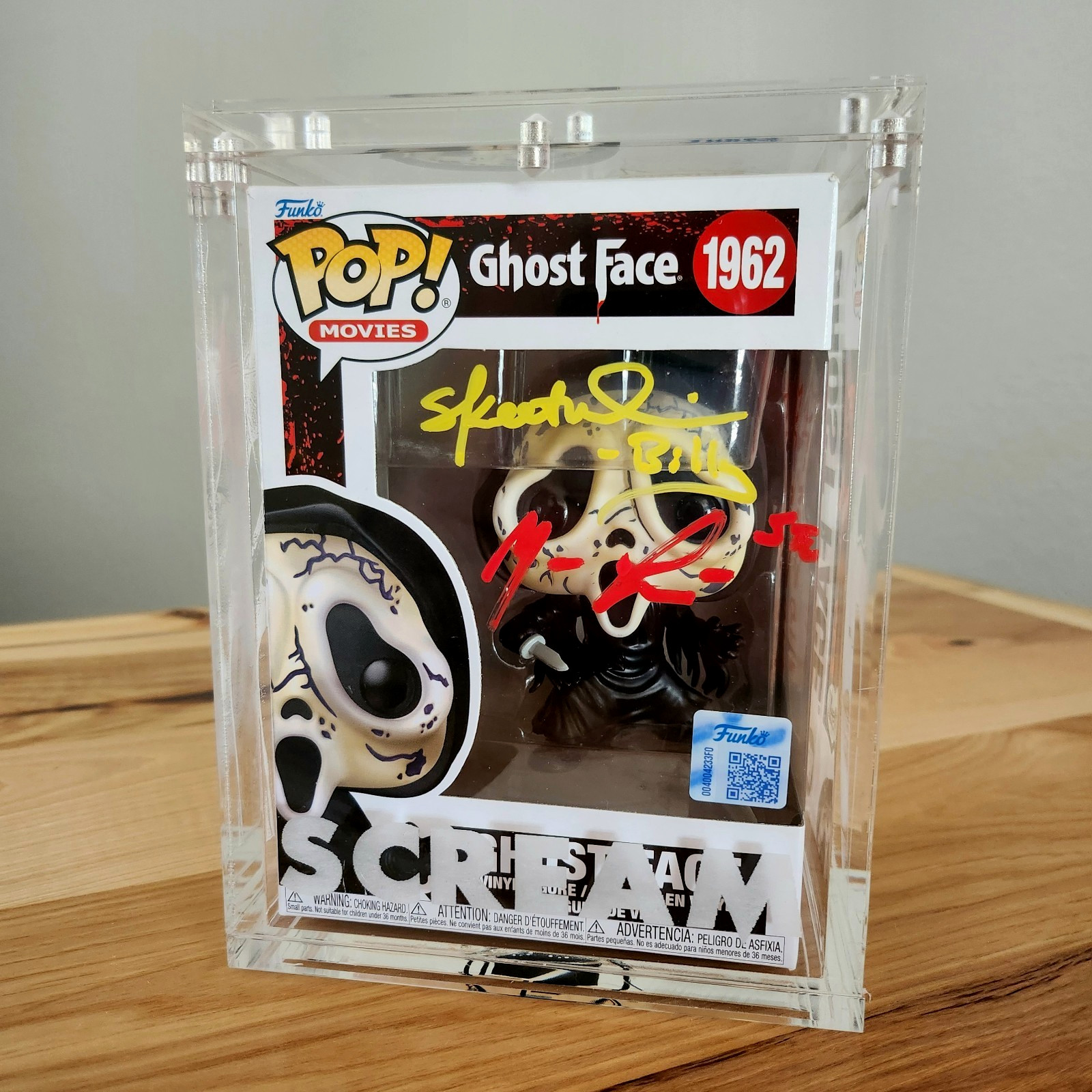 ⭐SCREAM FUNKO w/CASE: Mat Lillard Skeet Ulrich Ethan Embry signed GHOST FACE JSA