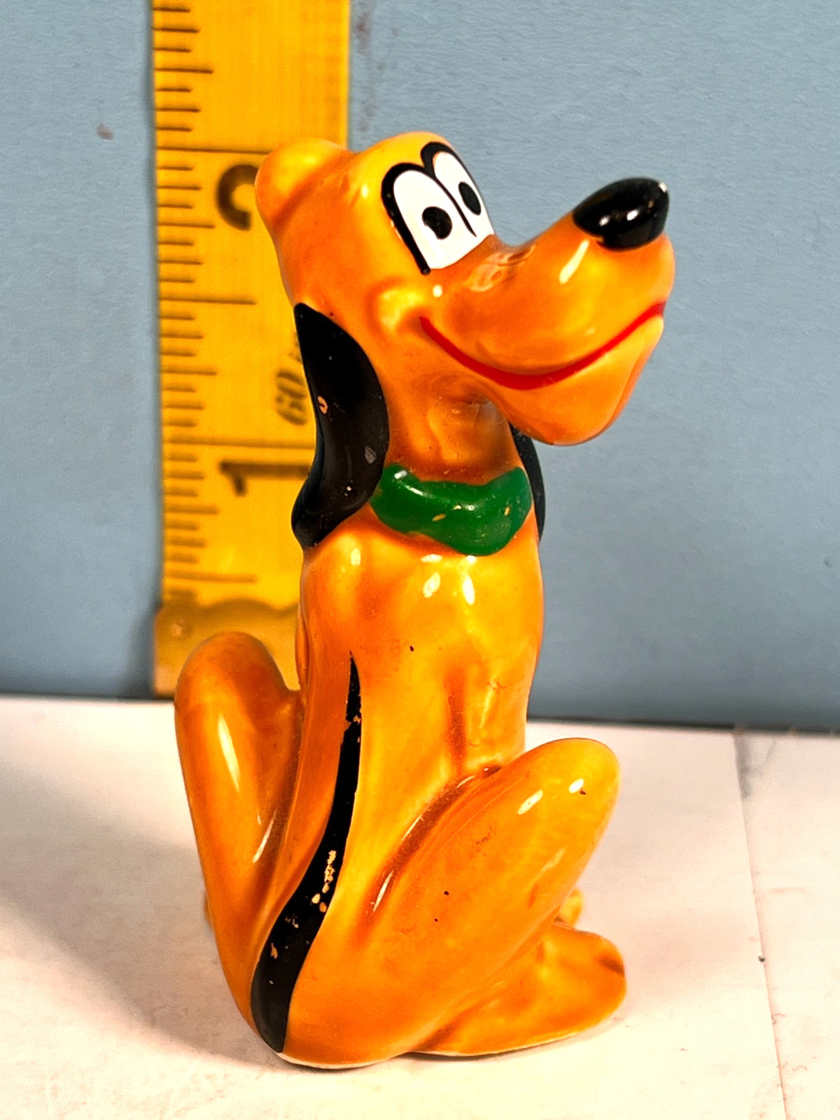 Vintage Walt DIsney Productions PLUTO Figurine Made Japan Signed