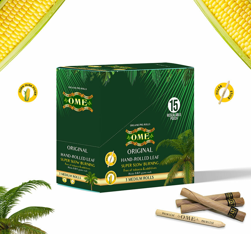 Palm leaf Pack Count 45 medium/Slim Wraps 100% Organic OME - Original  