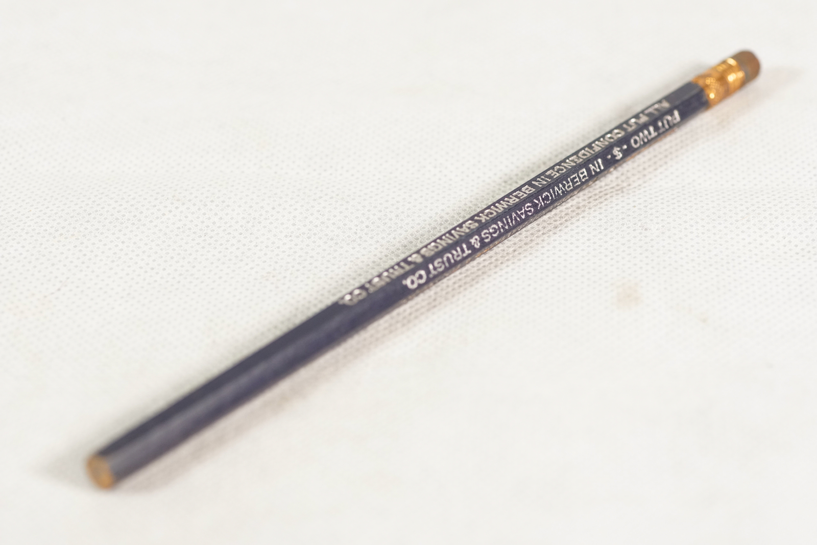 Berwick PA Savings & Trust 1920\'s-30\'s Advertising Wooden Pencil Unused
