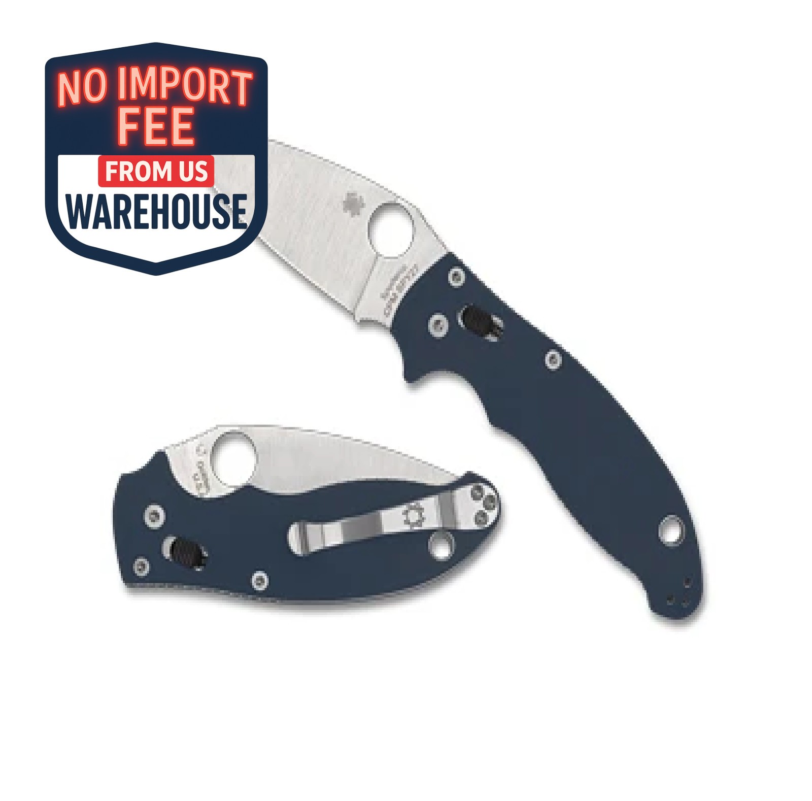 SPYDERCO Manix 2 Cobalt Blue G-10 CPM SPY27 Steel Blade, Plain Edge C95GPCBL2 SPYDERCO Manix 2 Cobalt Blue G-10 CPM SPY27 Steel Blade, Plain Edge C95GPCBL2