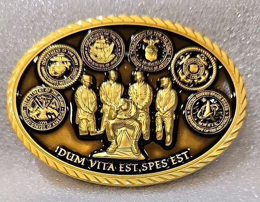 ANTI 22 CLUB MEMBER CHALLENGE COIN - WHERE THERE IS LIFE, THERE IS HOPE