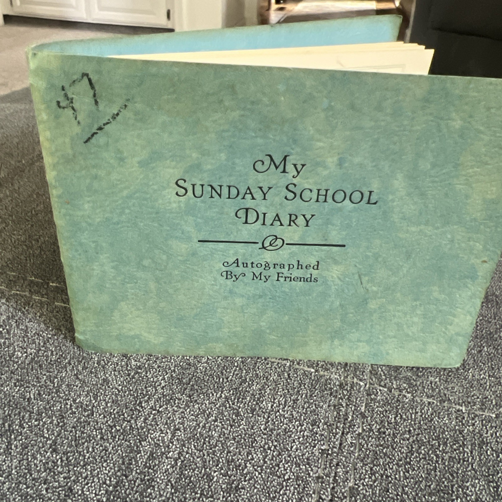 Vintage 1931 My Sunday School Diary Gospel Trumpet Company Pocket Book Blank