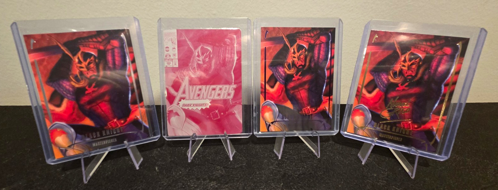 2024 Upper Deck Marvel Masterpieces Black Knight #5 Magenta Printing Plate 1/1 2024 Upper Deck Marvel Masterpieces Black Knight #5 Magenta Printing Plate 1/1