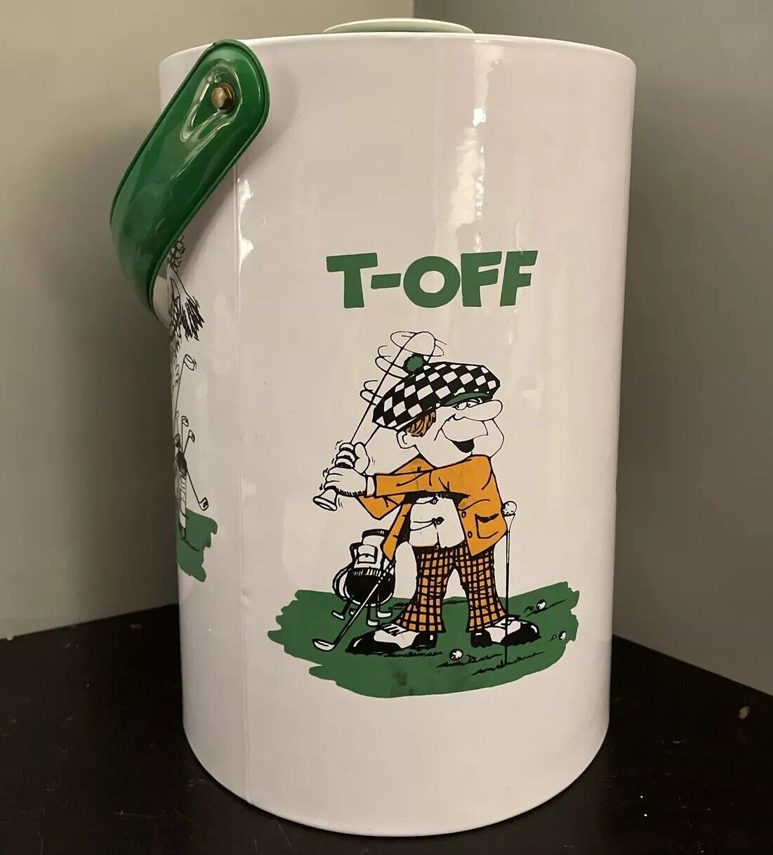 Vtg Golf Ice Bucket 11 “ Mid Century T-Off Fore Eagle Very pre-owned Very Clean