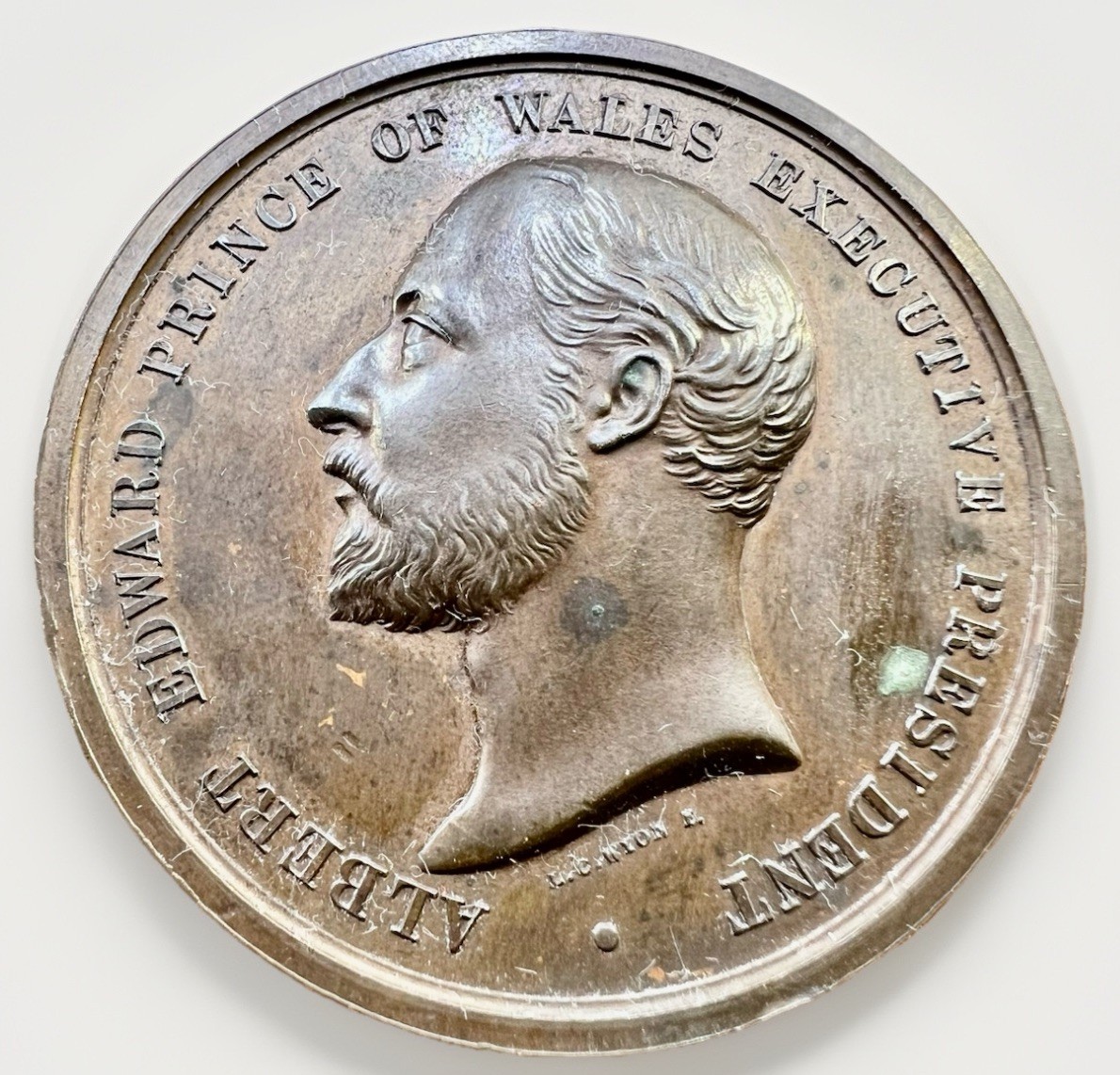 GREAT BRITIAN 1886 COLONIAL AND INDIAN EXHIBITION PRINCE ALBERT EDWARD MEDAL