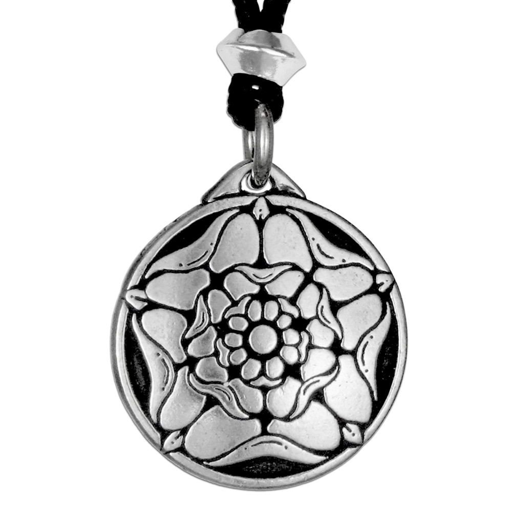 The Tudor Rose Pendant Necklace British Royal Jewelry Talisman of Hope and Joy