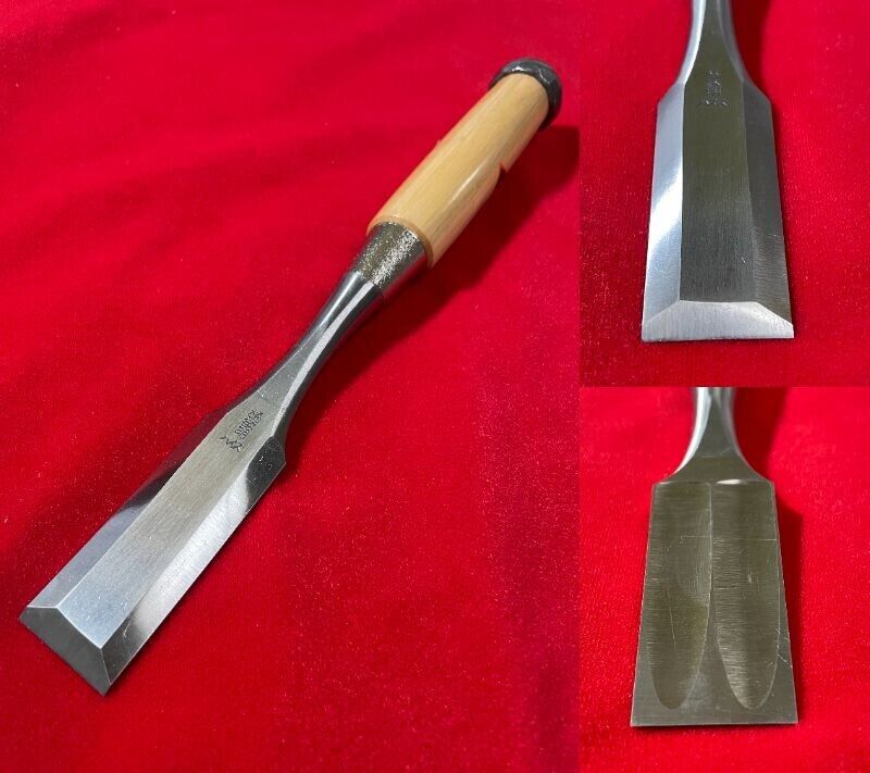 Japanese chisel Timber chisel tataki nomi Yoshio Usui 30mm All  HSS Blade 碓氷淑夫