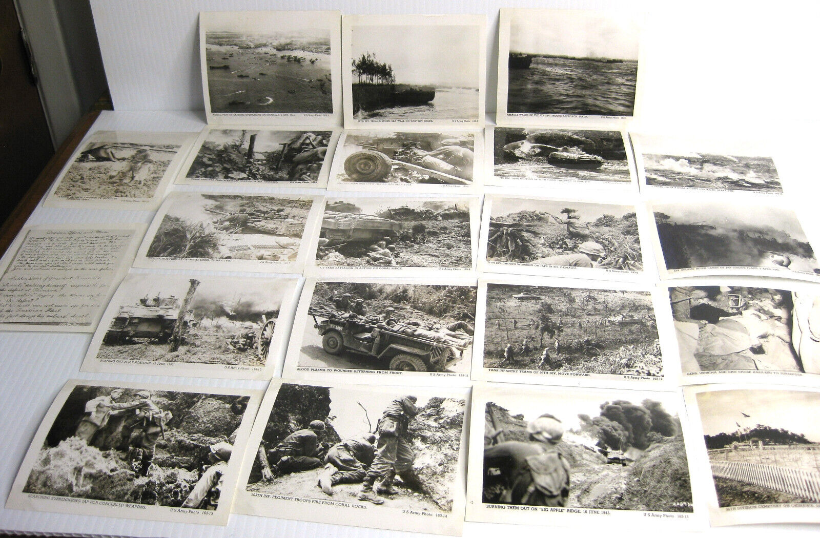 WW2 Official US Army Photos Full Set of 20 + 1 Okinawa 1945 ~WWII Pacific 163