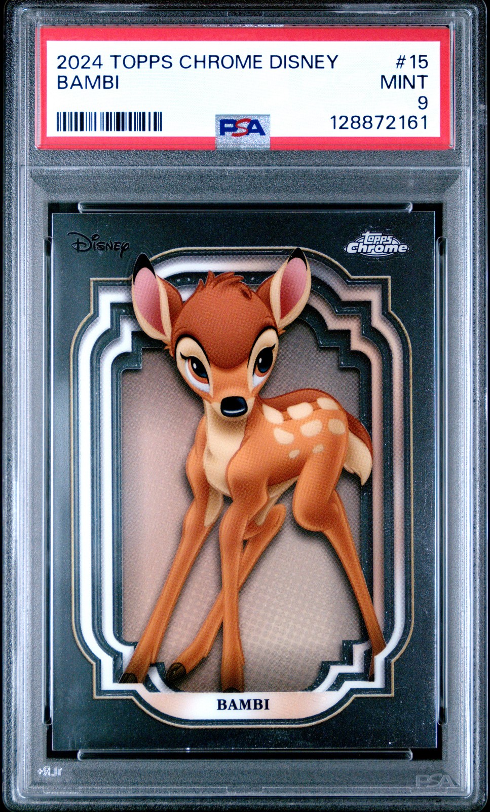 2024 TOPPS CHROME DISNEY #15 BAMBI PSA 9