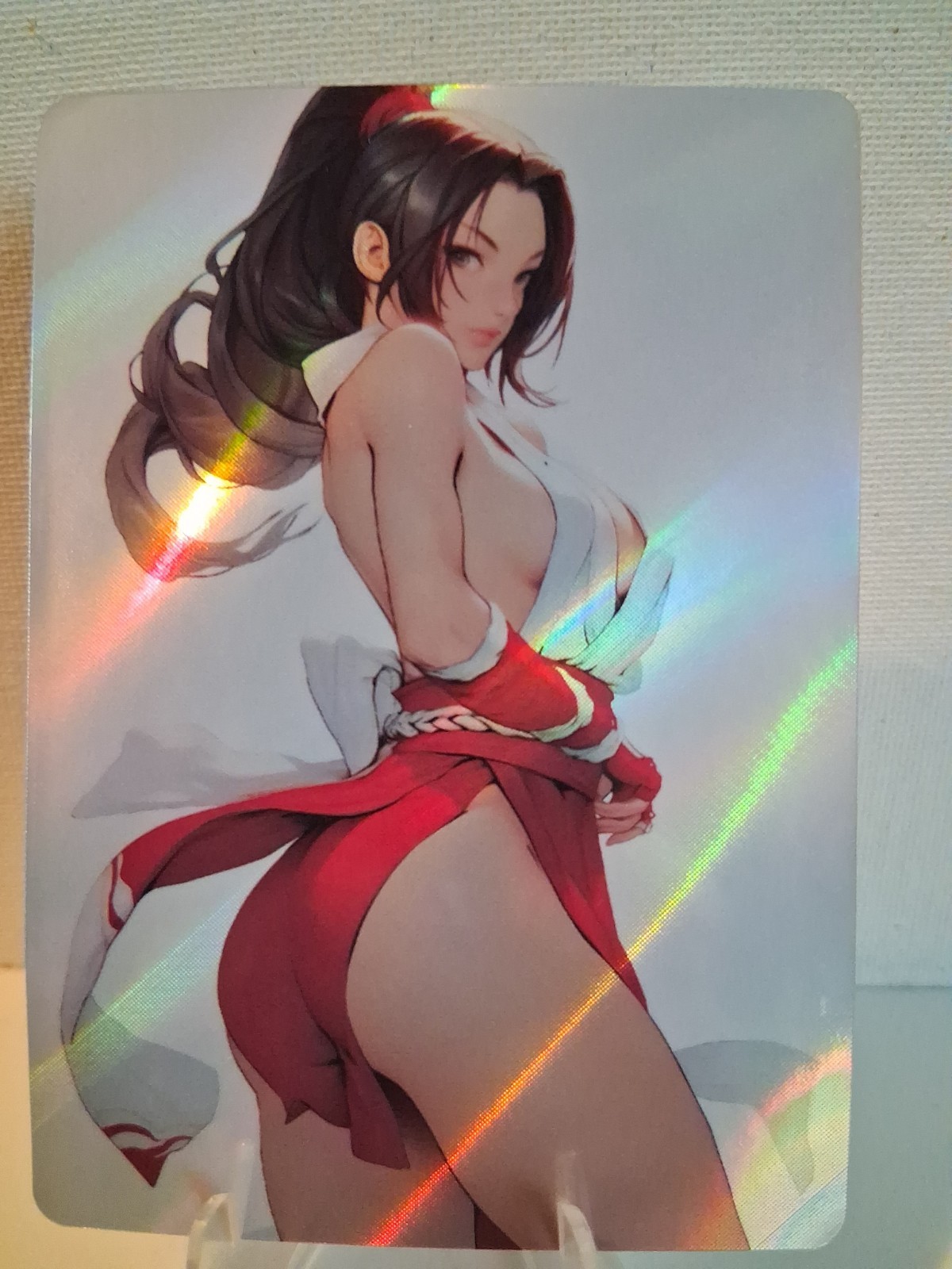 Mai Shiranui-King Of Fighters Fatal Fury Double Sided Trading Card AGC CCG