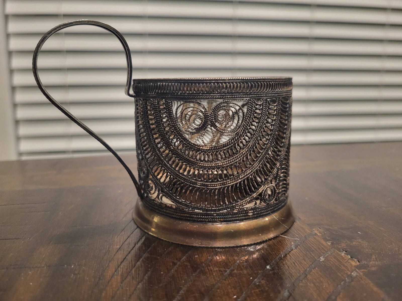 Vintage Soviet Tea Glass Holder Podstakannik USSR 1970s