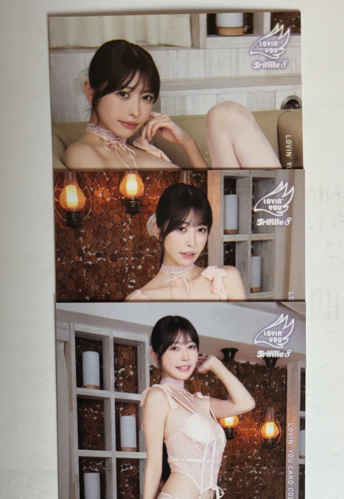 Three Hinako Mori Japanese AV Idol Loving You Trading Cards # 08, 10 & 12