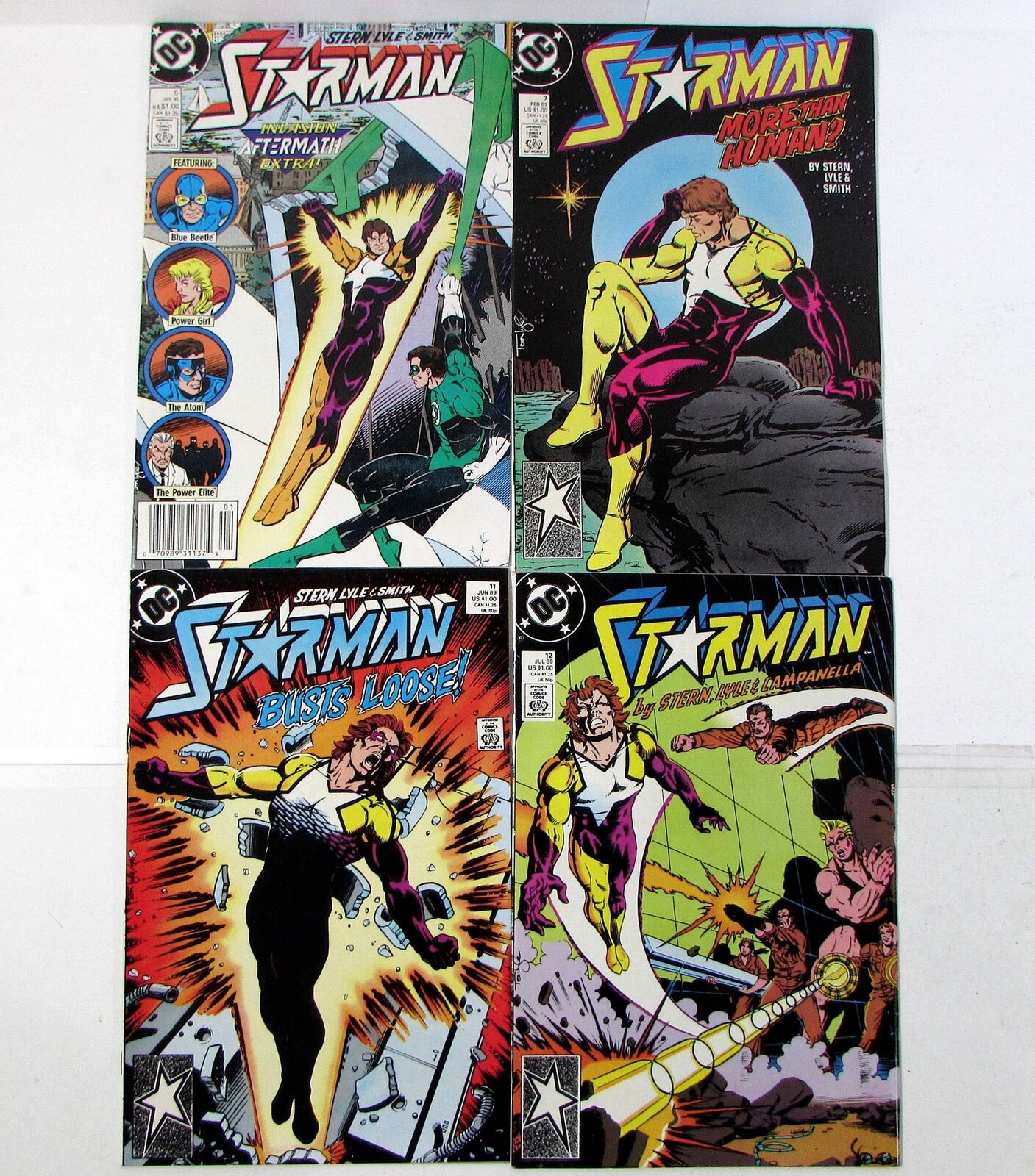 Starman Lot of 4 #6,7,11,12 DC Comics (1989) 1st Series 1st Print Comic Books