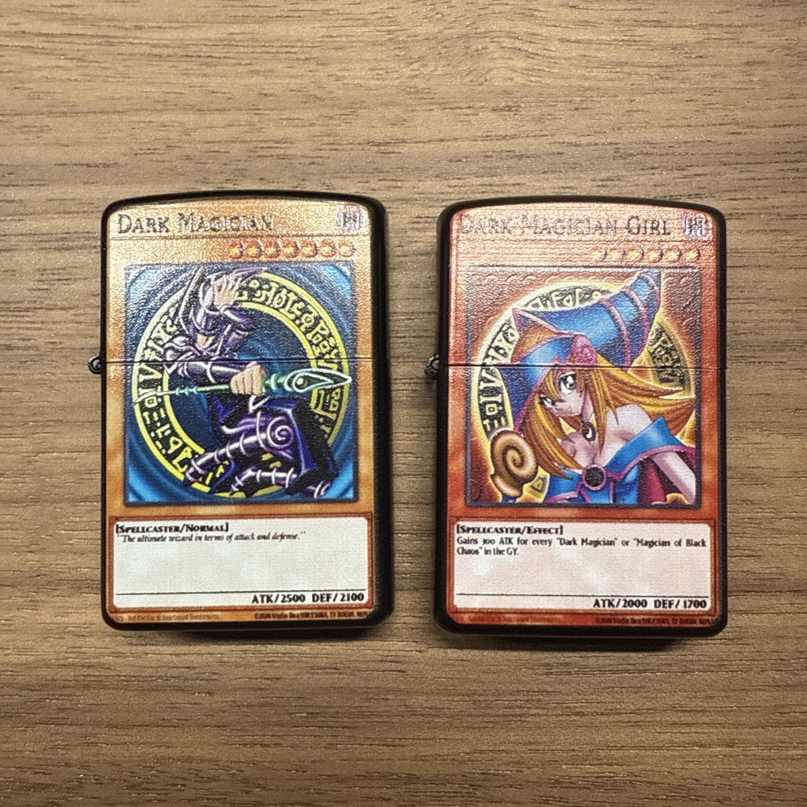 Dark Magician & Dark Magician Girl Lighter Set | 2pc Windproof Refillable Bundle