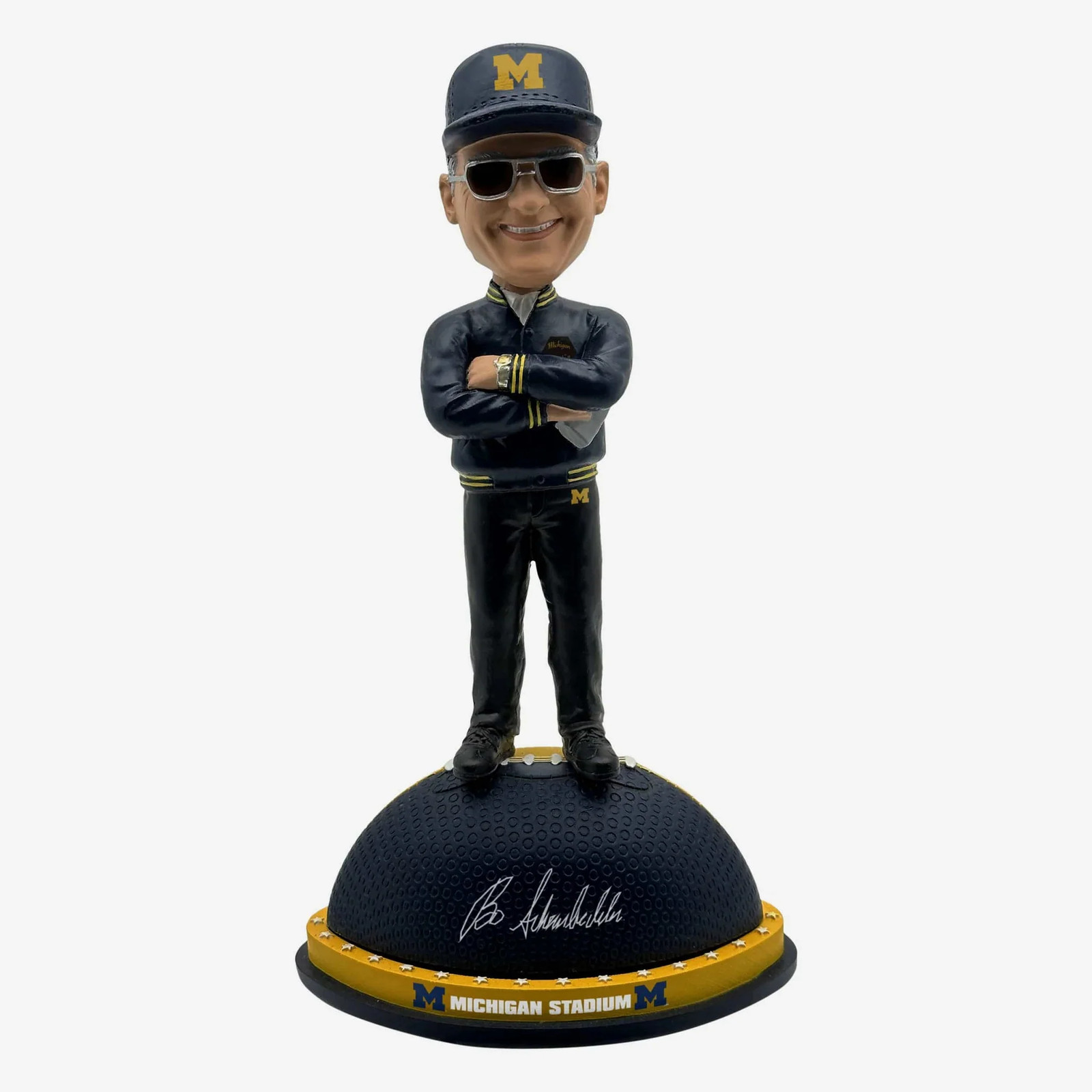 Bo Schembechler Michigan Wolverines Magnetic Stadium Base Bobblehead NCAA