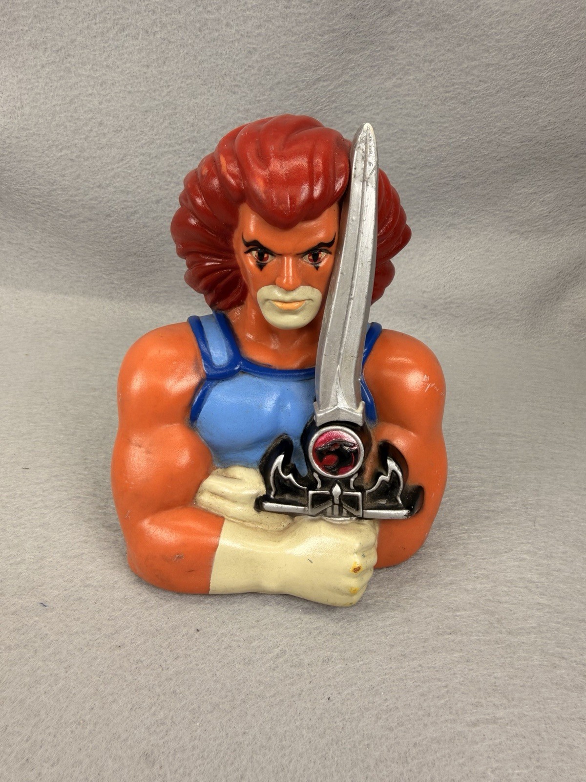 VTG 1986 Thundercats Lion-O Sword Omens Saving Bank No Stopper Telepictures Corp