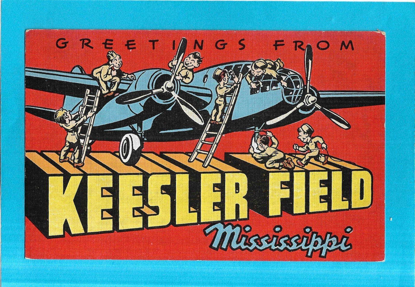 Postcard-Greetings from Keesler Field, Mississippi