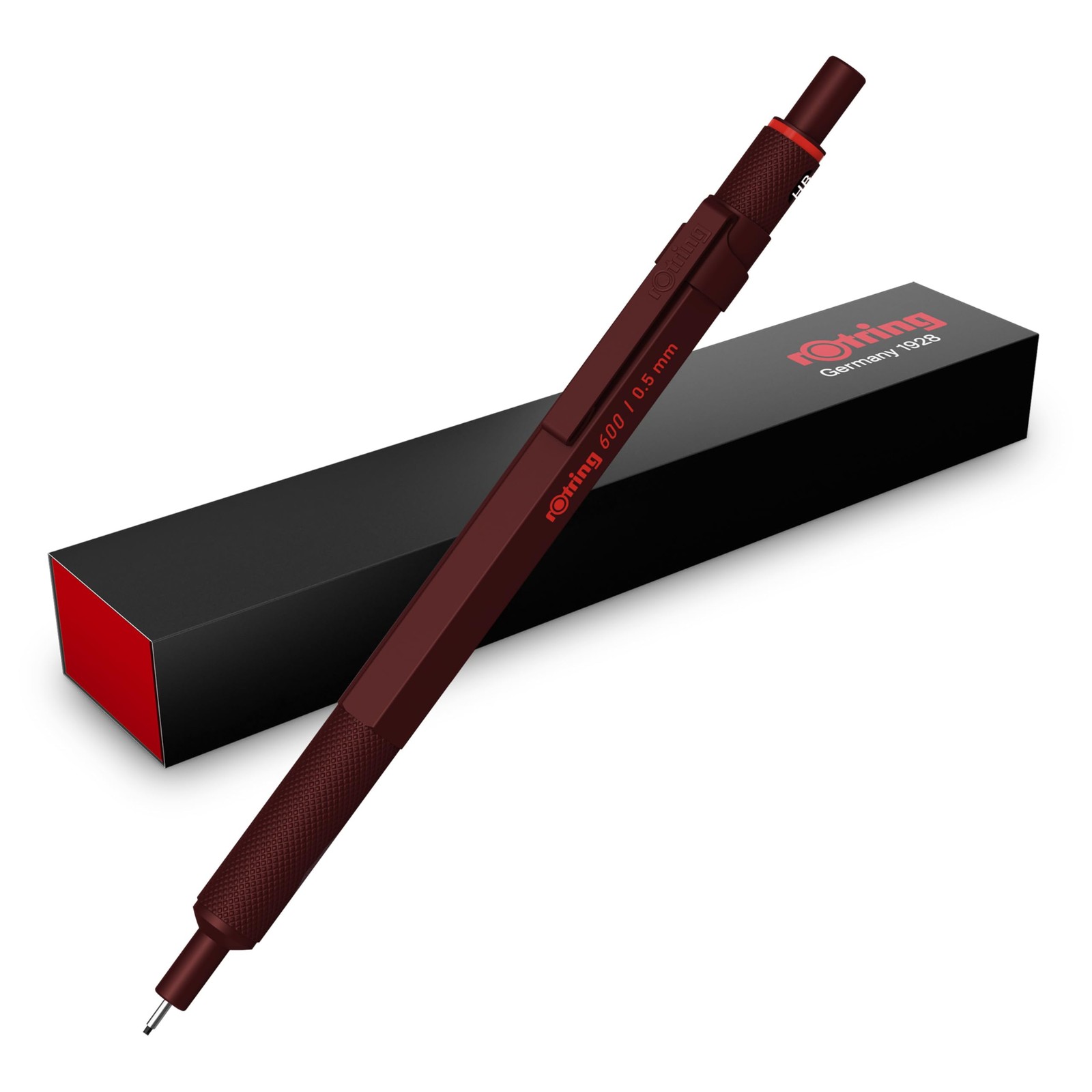 Rotring 600 Mechanical Pencil 05Mm Chocolate Truffle Brass Non Slip Grip