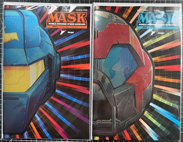 Image MASK #1 Red, Blue Foil Mask Variants 2026 Hasbro Toys