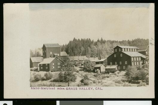 Nevada County Views Showing Idaho-Maryland Mine In The Grass Vall - Old Photo