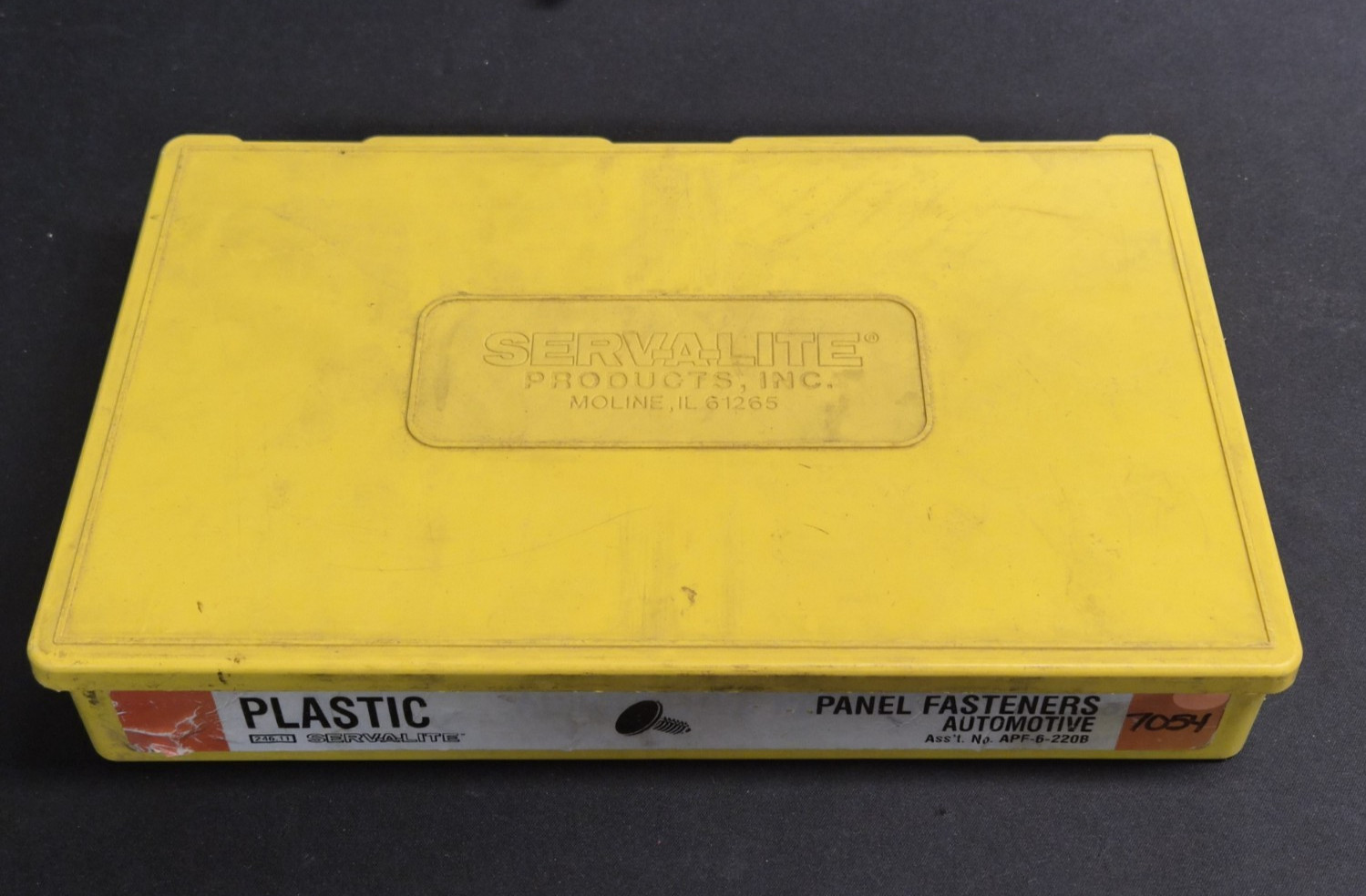 Vintage Serv-a-Lite Storage Box for Panel Fasteners, USA
