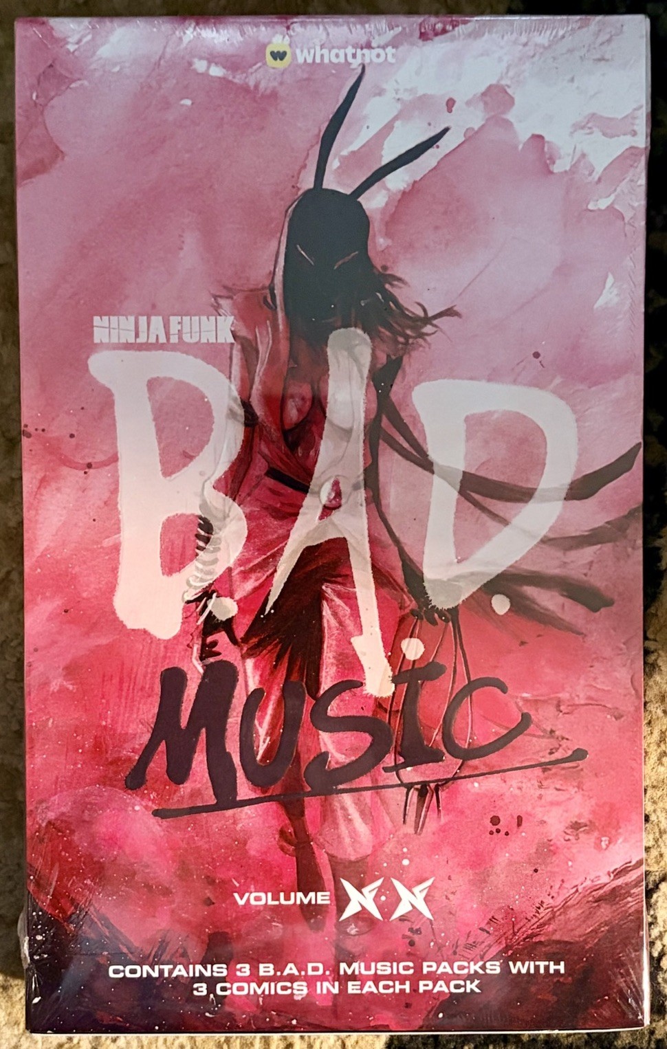 NINJA FUNK BAD MUSIC VOLUME 2 RED SEALED BOX - 9 Total Comics Signed By JPG NINJA FUNK BAD MUSIC VOLUME 2 RED SEALED BOX - 9 Total Comics Signed By JPG