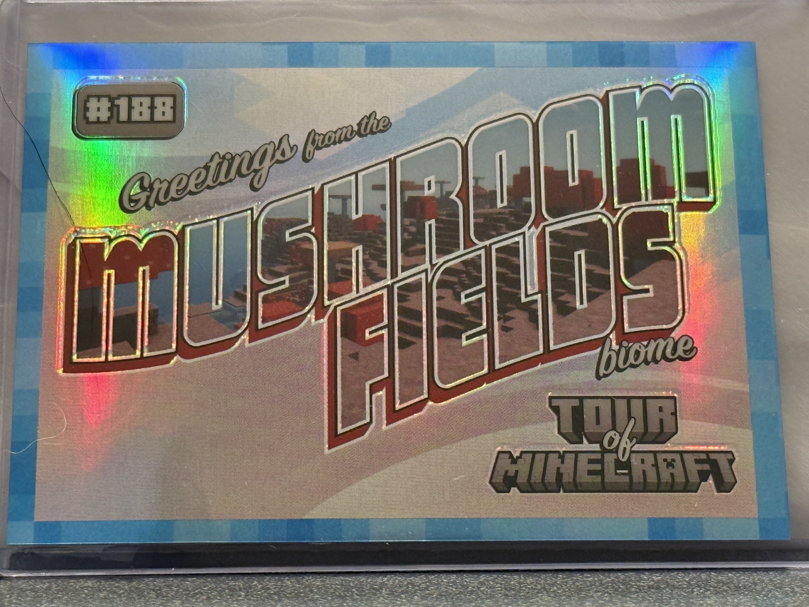 2024 Panini Minecraft Mushroom Fields Biome #188 Diamond Blue Prizm 4/10 2024 Panini Minecraft Mushroom Fields Biome #188 Diamond Blue Prizm 4/10