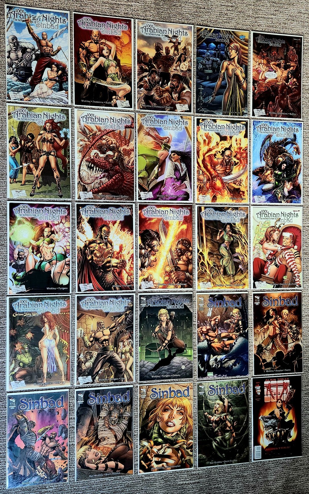 1001 Arabian Nights The Adventures of Sinbad 0 - 13 Zenescope comic 1st Prints  