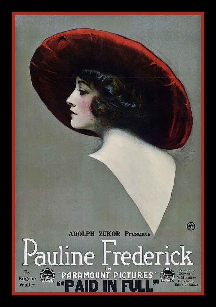 Pauline Frederick - Early Hollywood Star - 1919 - 4 x 6 inch Photo Print