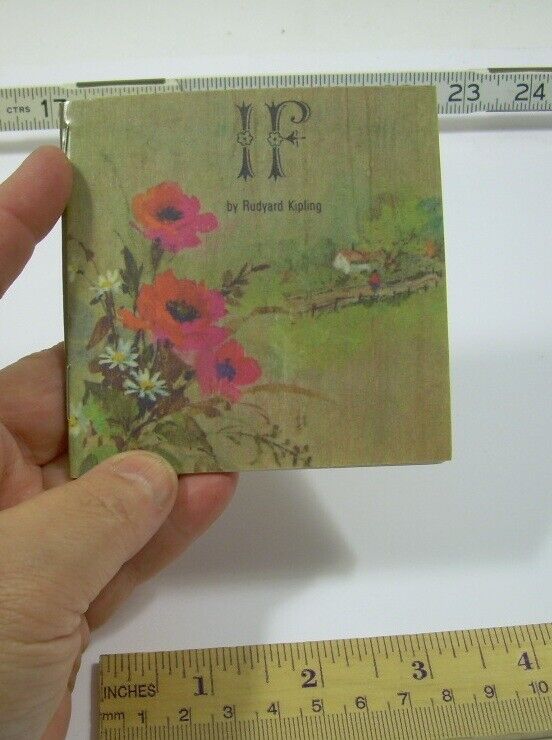Rudyard Kipling * IF * Miniature Book * Poem Encouragement Memento * Alan Chiara