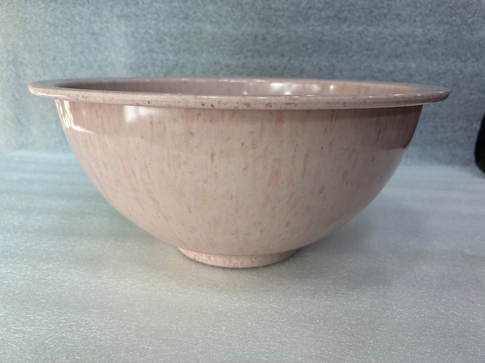 NOS Unused Vintage Texas Ware 125 Melmac Splatter Mix Confetti Bowl Pale Pink