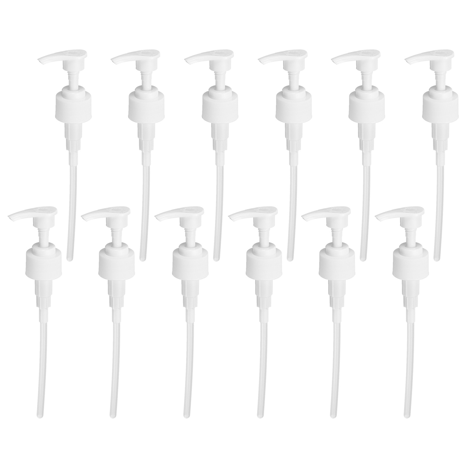12Pcs Liter Pump Dispenser 28/410 Universal Shampoo Container Pump White