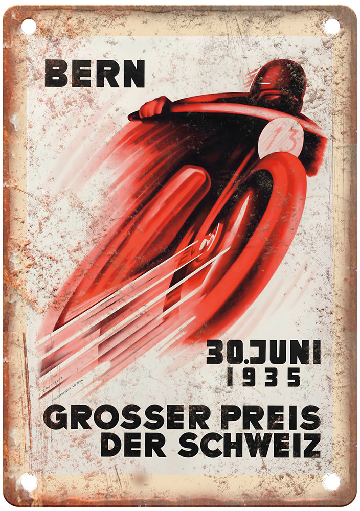 1935 Vintage GROSSER Motorcycle Ad Retro Look Reproduction Metal Sign F175 1935 Vintage GROSSER Motorcycle Ad Retro Look Reproduction Metal Sign F175