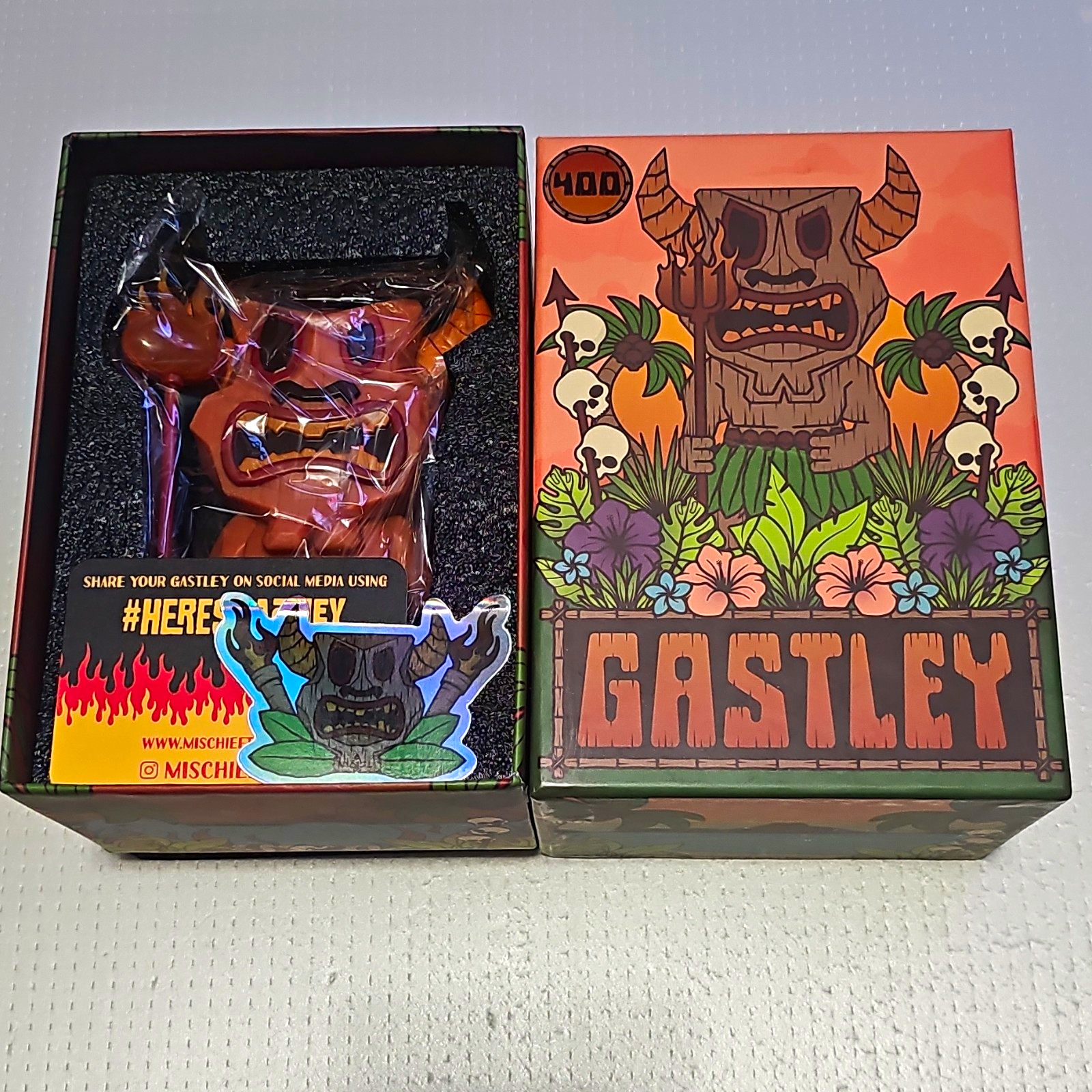 Mischief Toys - Gastley 400% Vinyl Figure Collectible, Boxed Mischief Toys - Gastley 400% Vinyl Figure Collectible, Boxed