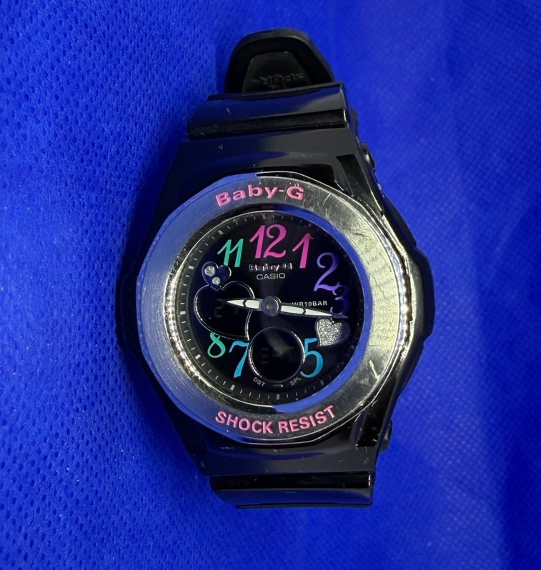 G-Shock Baby-G Bga-101 Digital-Analog Quartz Women Casio Watch Vintage Pre-own