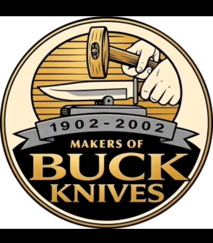 Buck  Knives  1902-2002  12-in Round Metal Sign 100th Anniversary Shop Garage