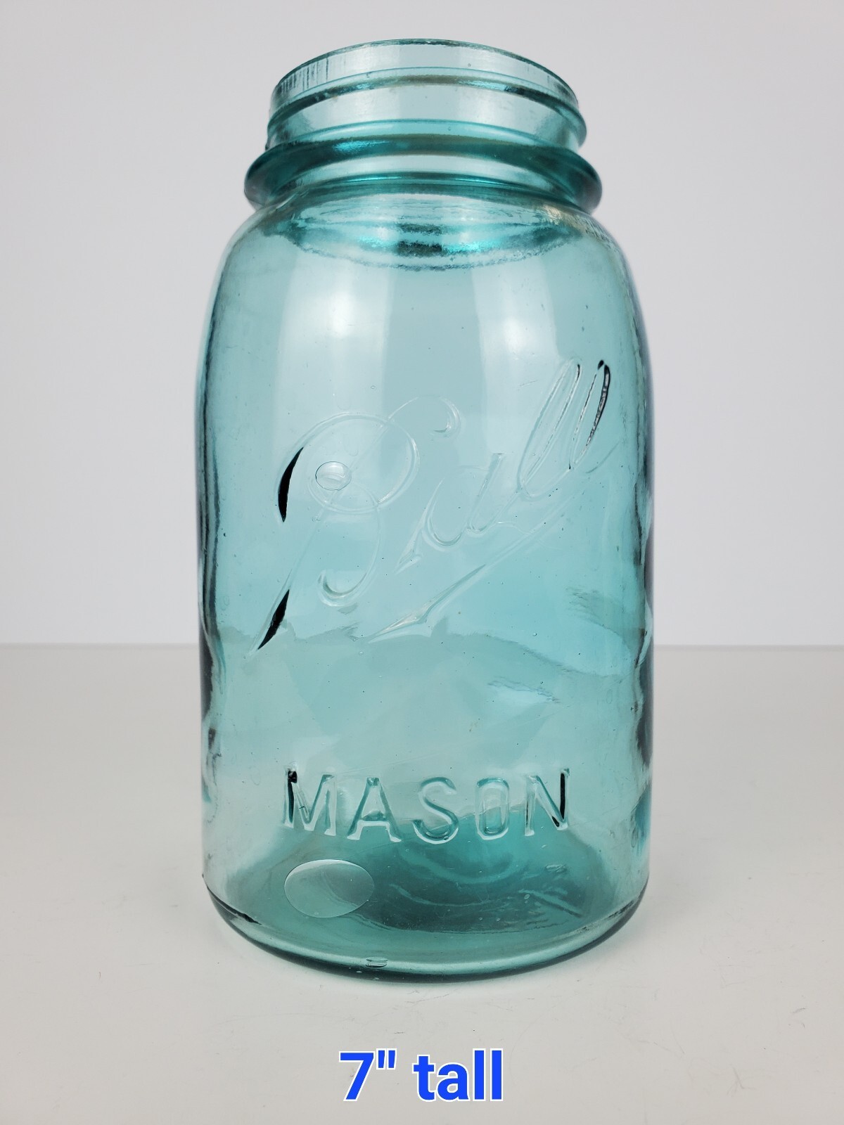 Vintage Aqua Blue Glass Ball \