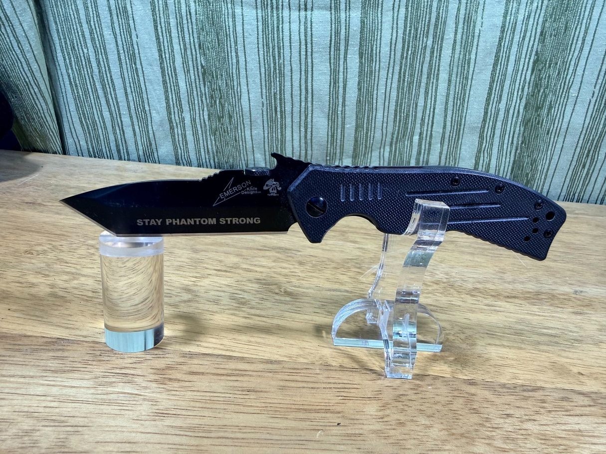 Kershaw Emerson CQC-8K 6044TBLK Tanto Knife Stay Phantom Strong G10 Black Kershaw Emerson CQC-8K 6044TBLK Tanto Knife Stay Phantom Strong G10 Black
