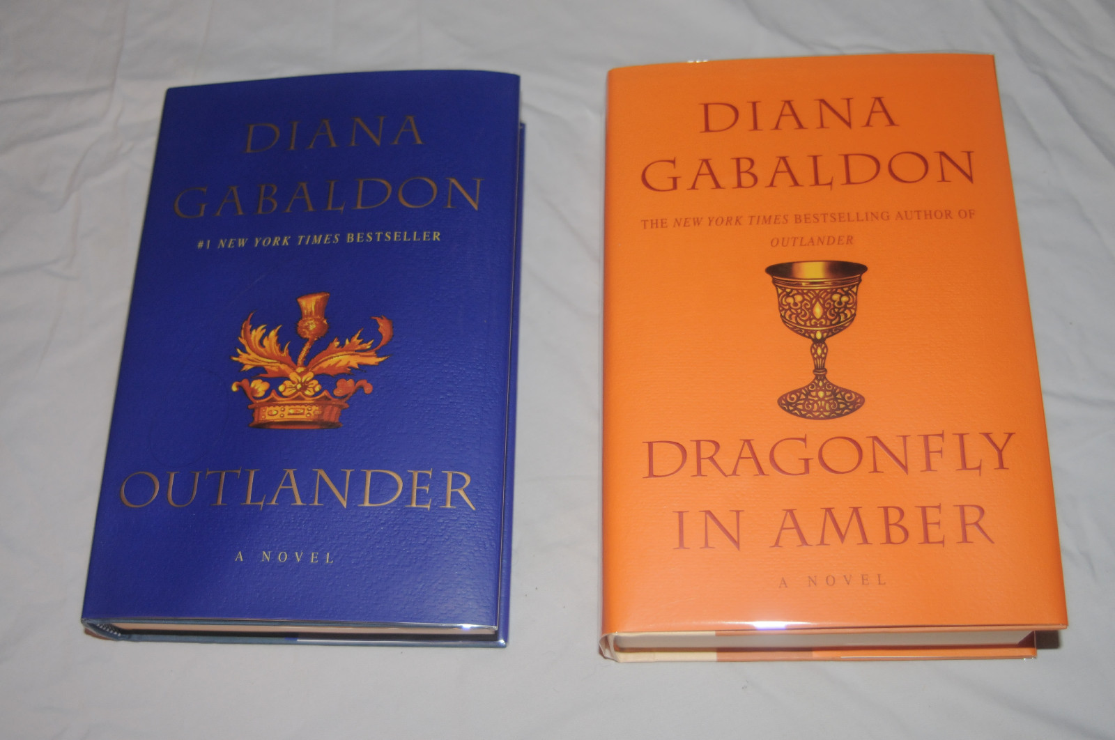 NEW Diana Gabaldon Signed Outlander & Dragonfly in Amber Autographed Hardcovers