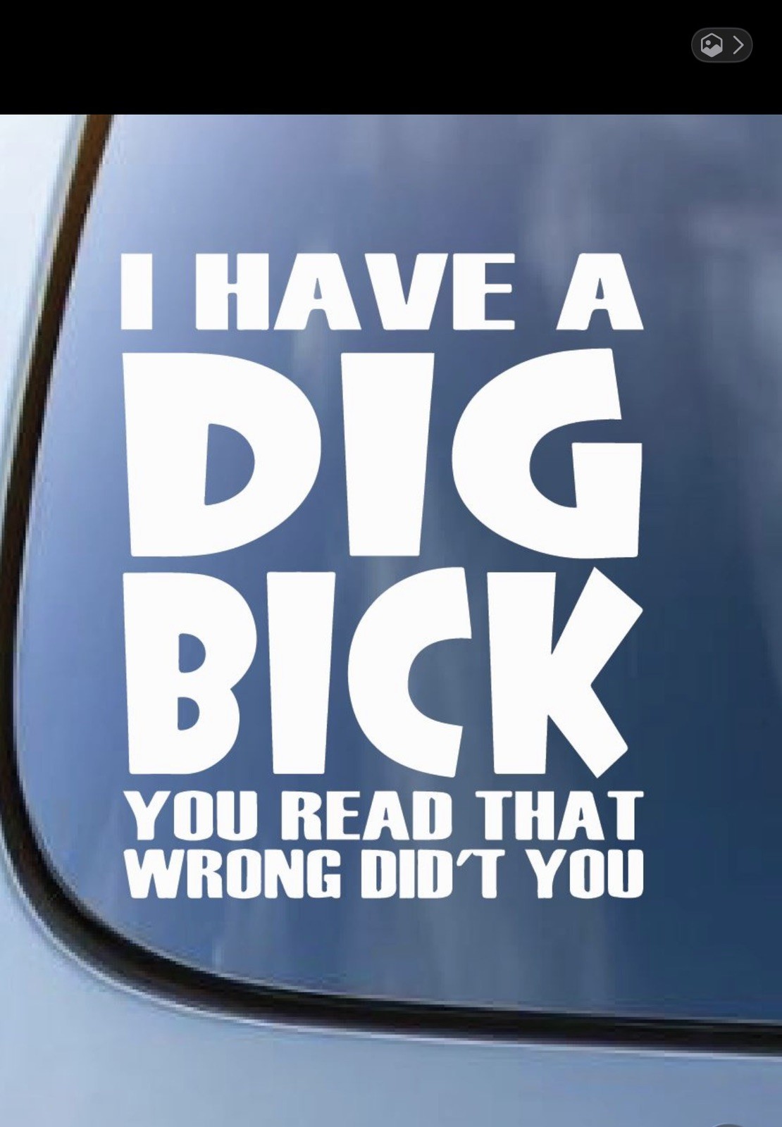 Funny Vinyl Decal Sticker DIG BICK Car Truck Window Bumper