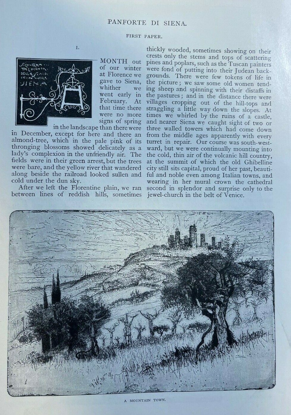 1885 Siena Italy Part 1 illustrated