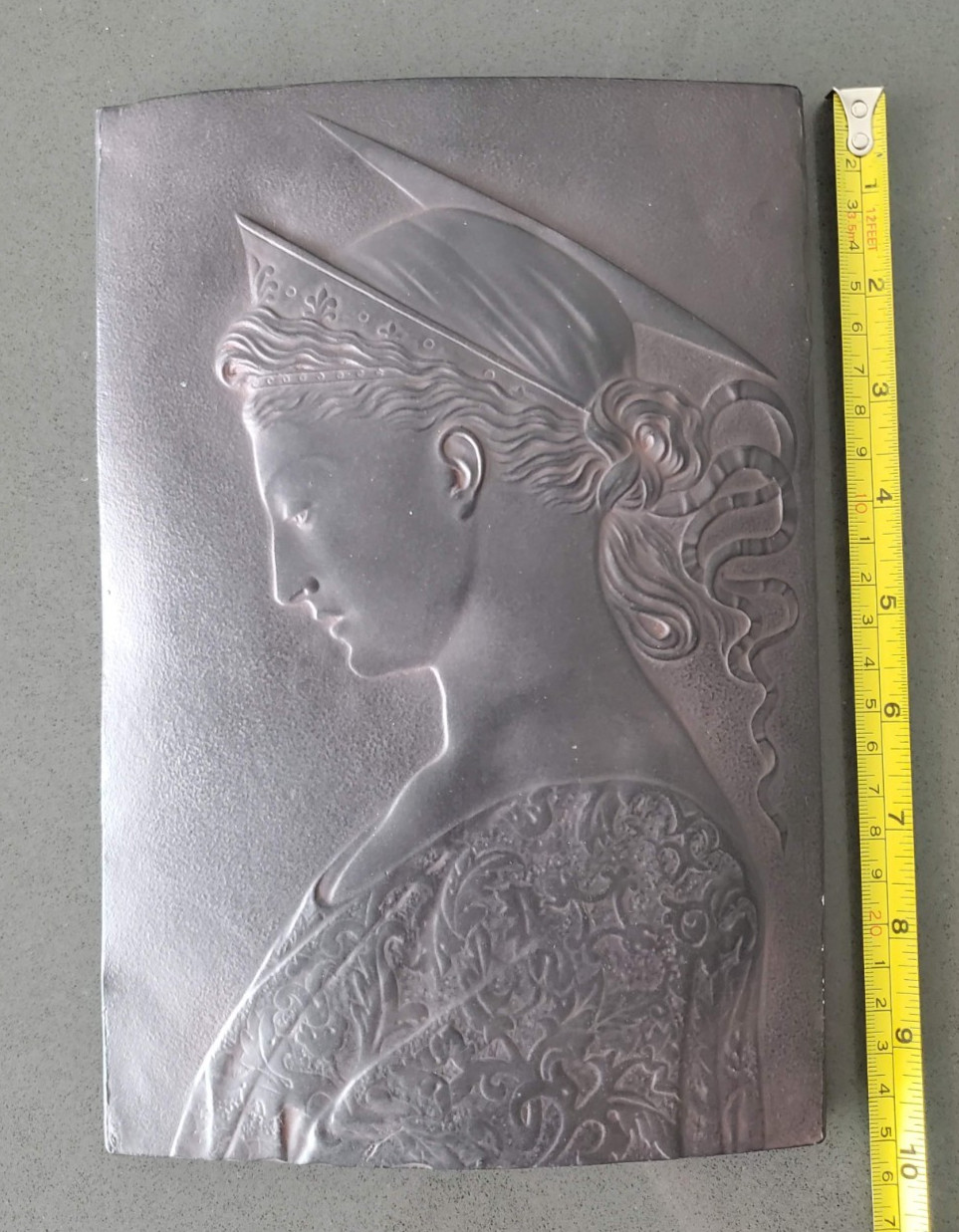 Vintage 1987 St. Cecilia Patron of Music Plaque Facsimilies Ltd Wall Art 9.75