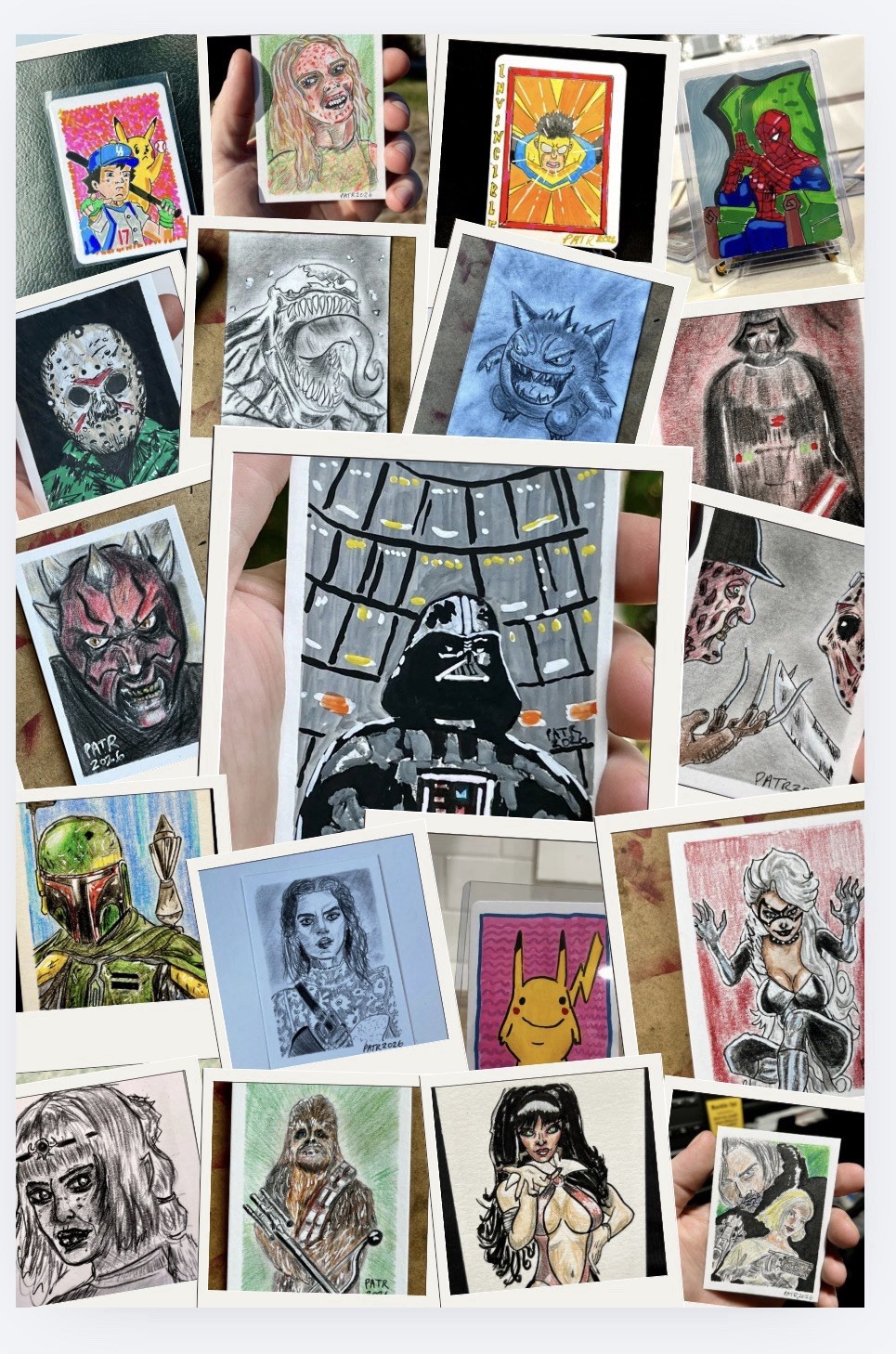 Custom Sketch Card ACEO 1/1 Hand Drawn Commission by Pat R