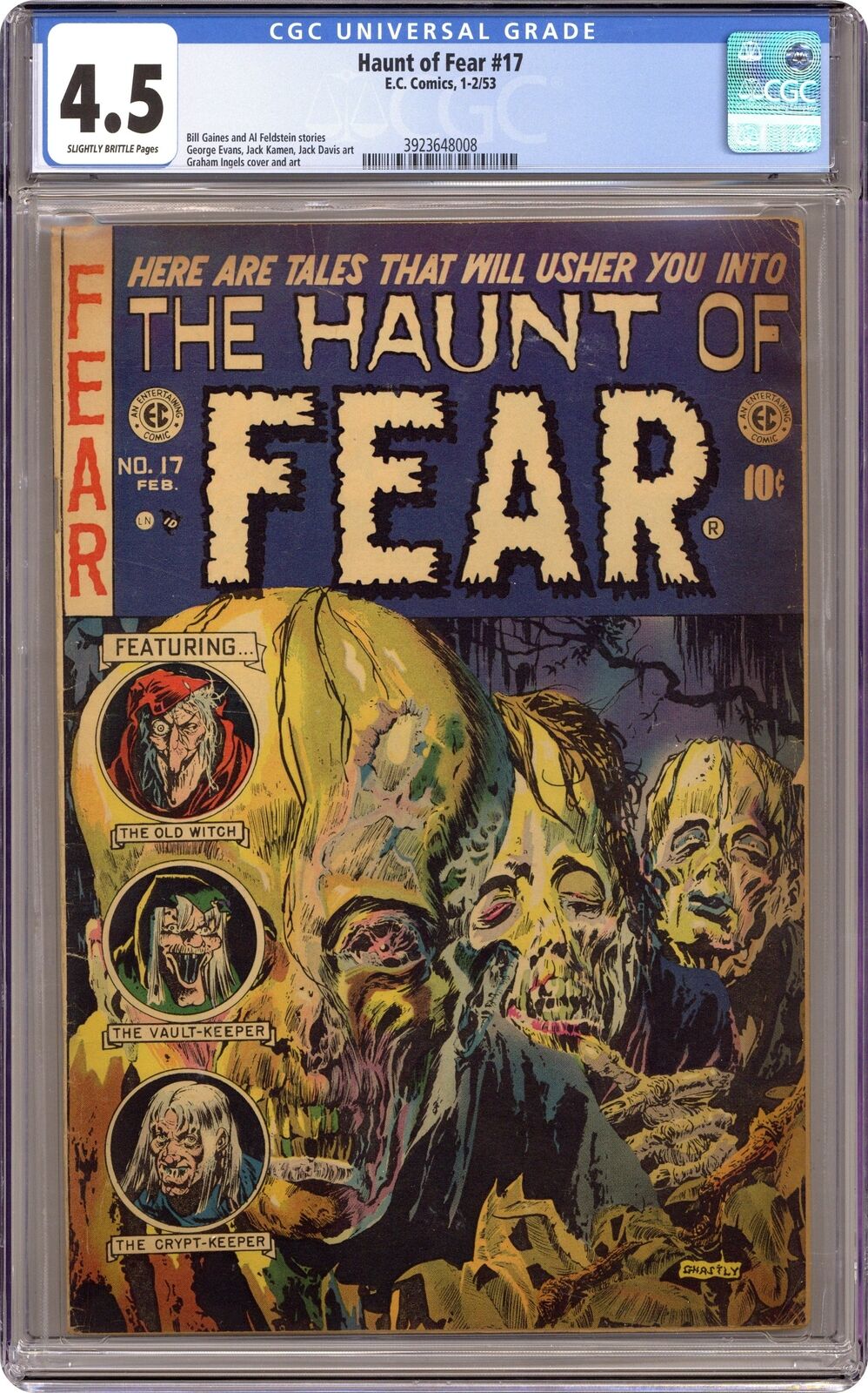 Haunt of Fear #17 CGC 4.5 1953 3923648008
