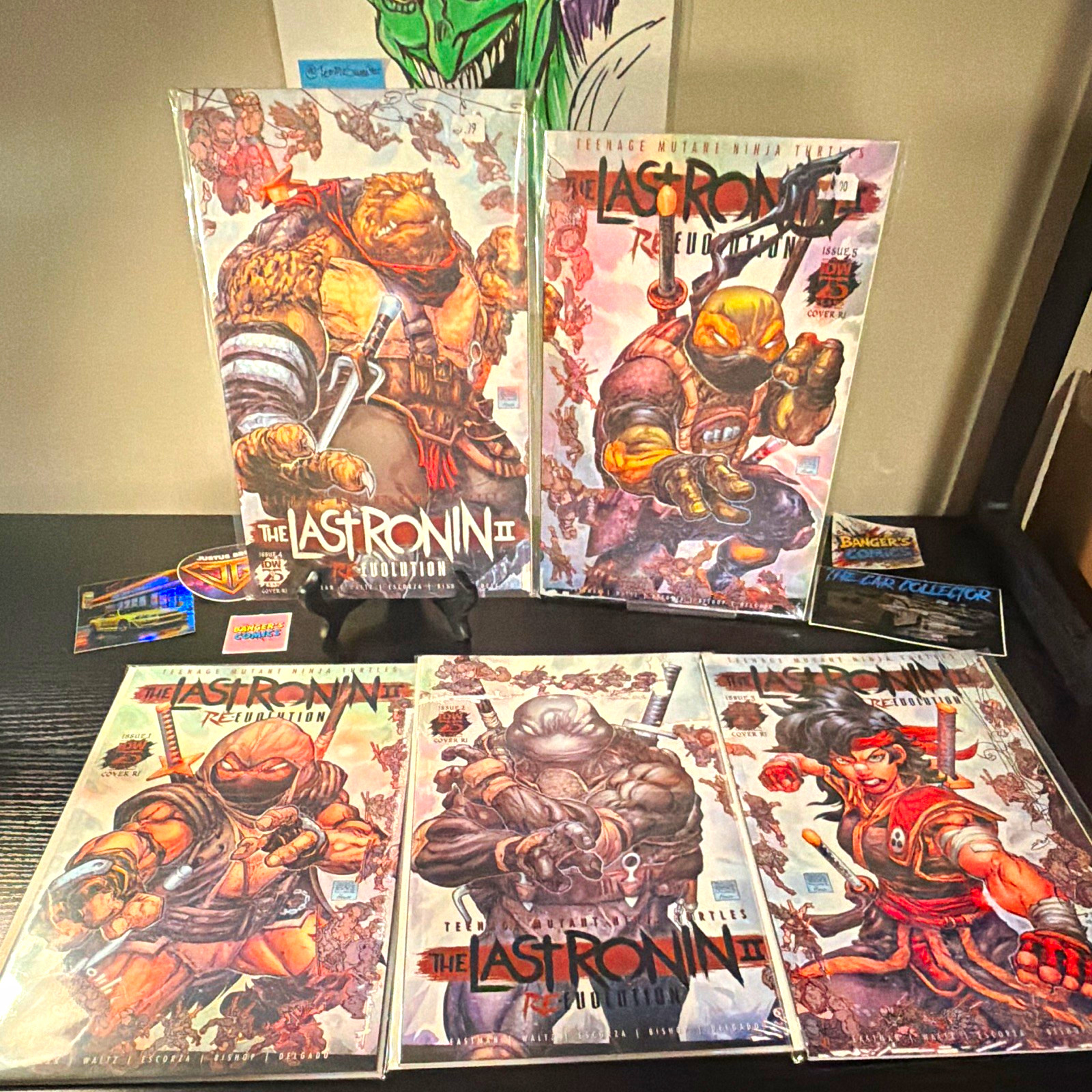 TMNT The Last Ronin II Re-Evolution 1-5 Freddie Williams connecting Covers