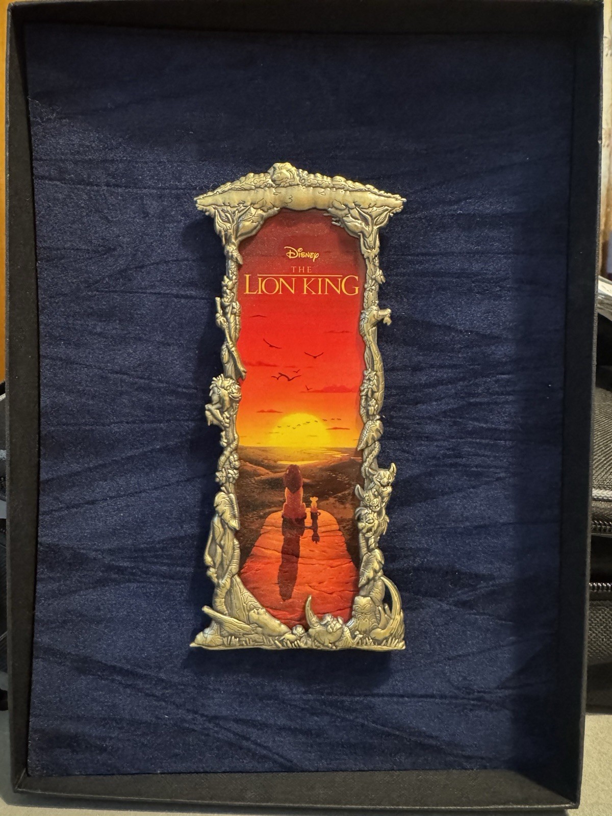 Artland Lion King Simba and Mufasa Ben Harman Gold Frame LE 75