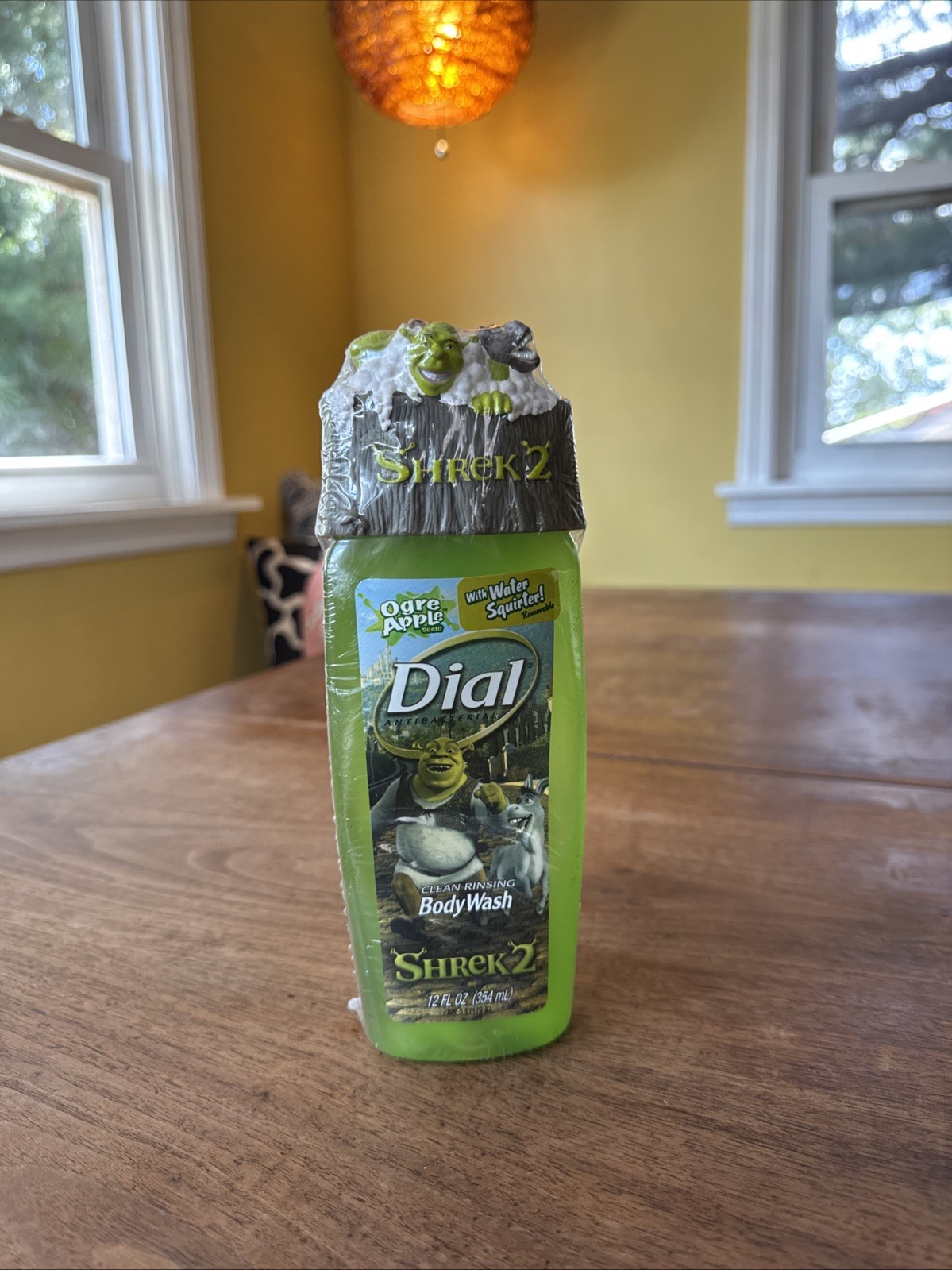 Shrek 2 Dial Body Wash Bottle Collector\'s Item Ogre Apple Scent 12oz. New/Sealed